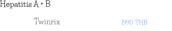 Hepatitis A + B 1990  THB Twinrix
